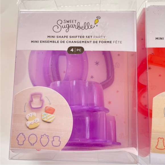 Sweet Sugarbelle Mini Shape Shifter Set Cookie Cutter Party 4 pc Each x 2 Sets - Picture 8 of 8
